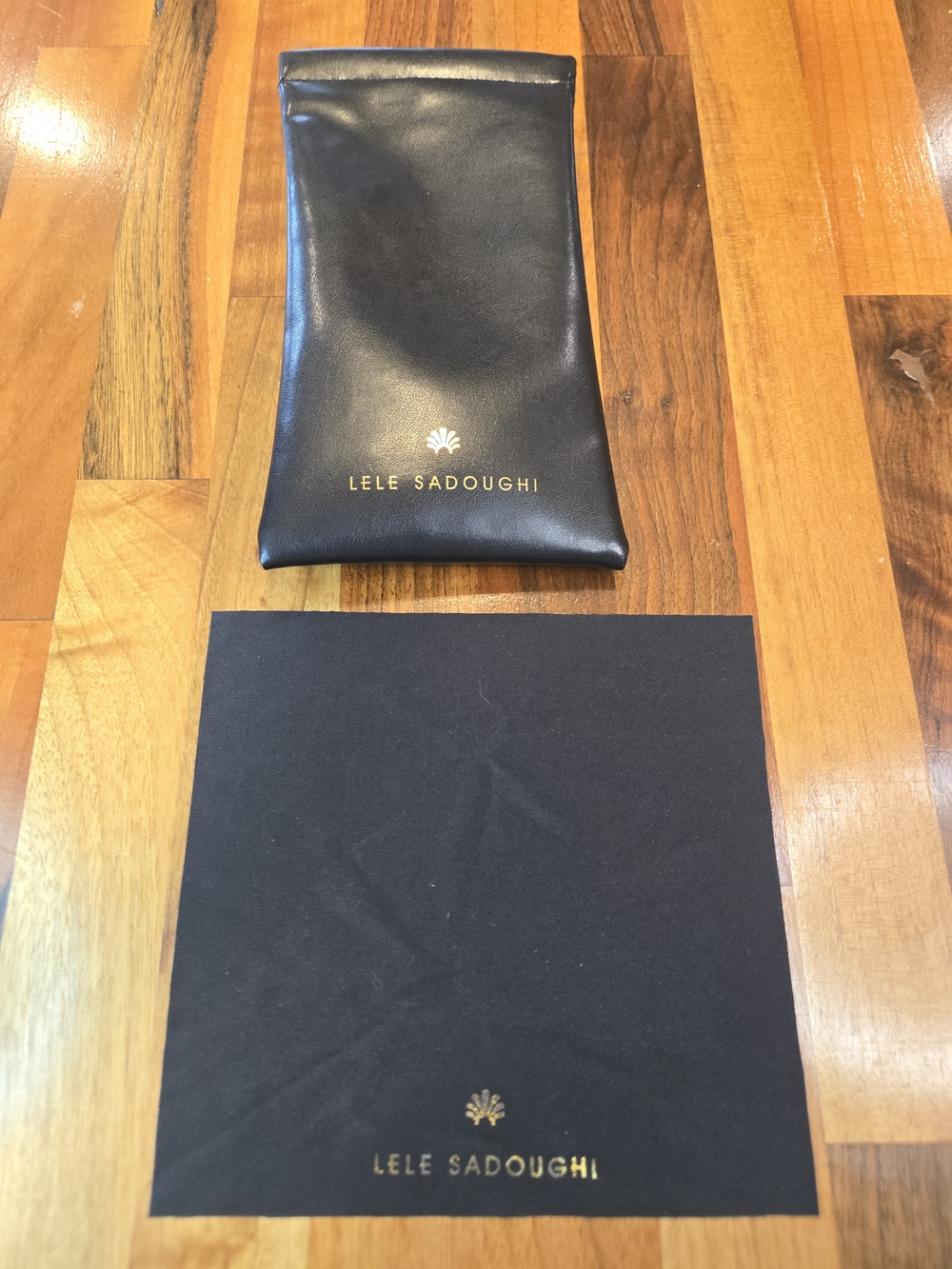 Lele Sadoughi Vegan Leather Sunglasses Pouch & Cleaning Cloth Set